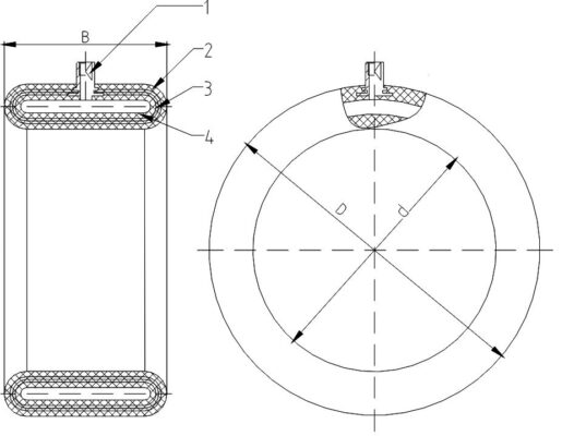 Rubber Airtube for Ventilated Clutch